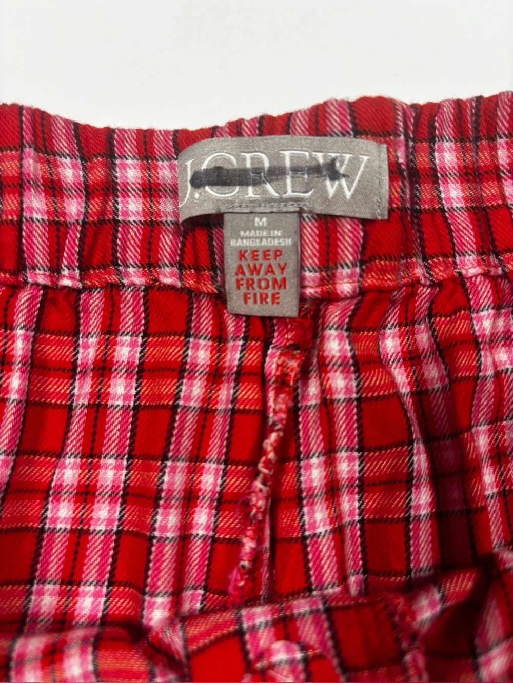 J.Crew Lady’s‎ Red Plaid Lounge Pants - Classic Comfort